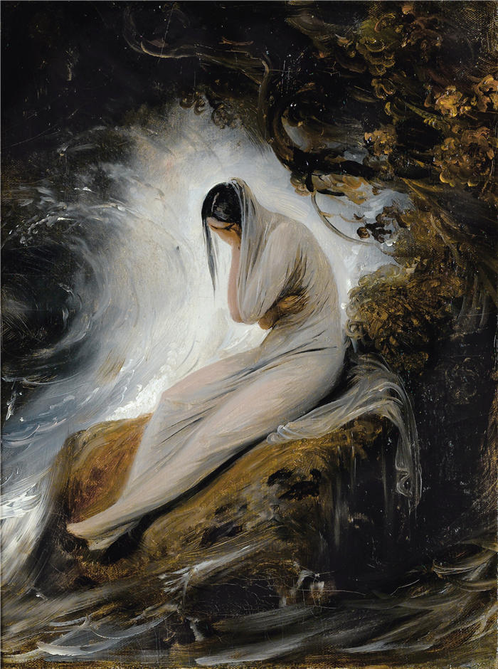贺拉斯·韦尔内（Horace Vernet，法国画家）高清作品-《少女的悲叹》
