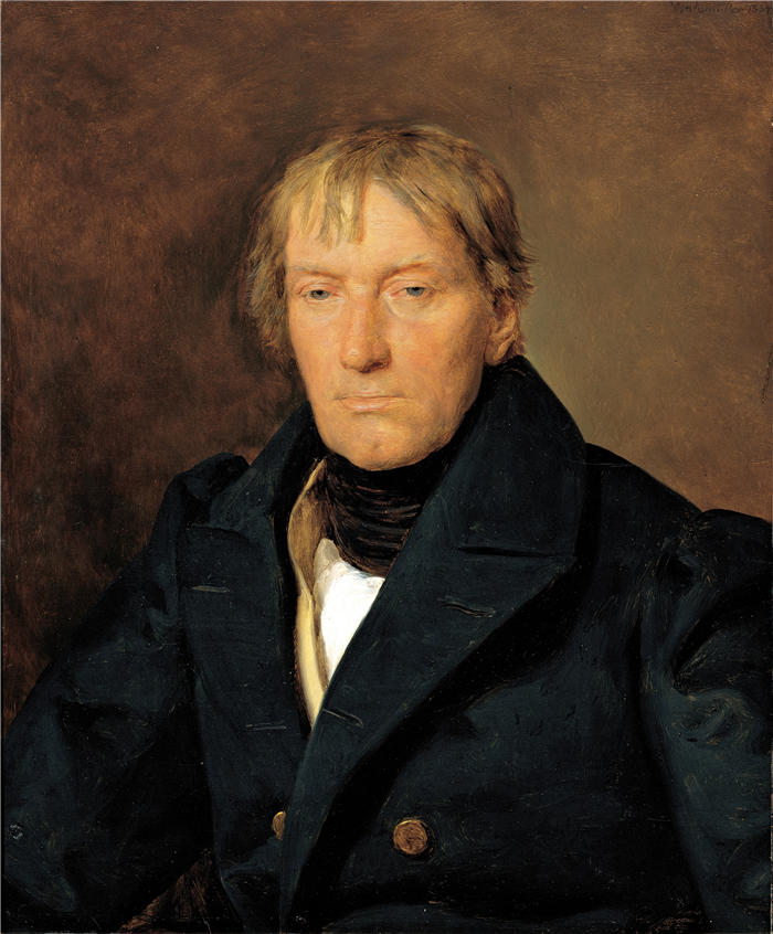 费迪南德·乔治·沃尔德米勒(Ferdinand Georg Waldmuller,奥地利画家)作品–弗朗索瓦·豪里 (1834)