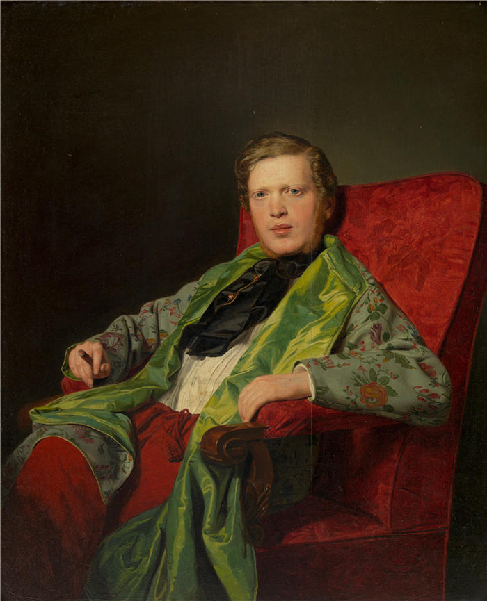 费迪南德·乔治·沃尔德米勒（Ferdinand Georg Waldmuller,奥地利画家）作品–伊曼纽尔·里特·冯·纽沃尔 (1813-1879) (1841)
