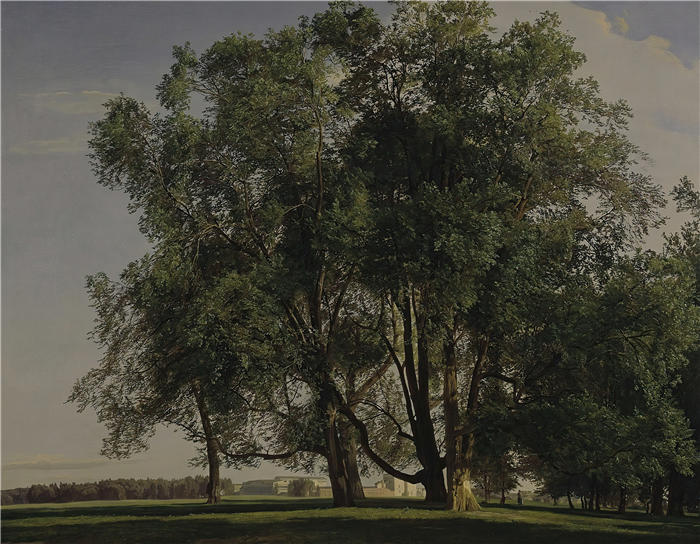 费迪南德·乔治·沃尔德米勒（Ferdinand Georg Waldmuller,奥地利画家）作品–普拉特风景（约 1830 年）