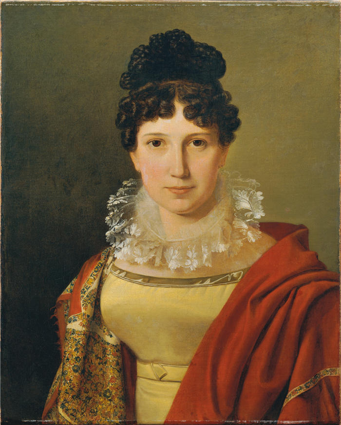 费迪南德·乔治·沃尔德米勒（Ferdinand Georg Waldmuller,奥地利画家）作品–卡特琳娜·弗莱弗劳·冯·考德尔卡 (1821–1822)