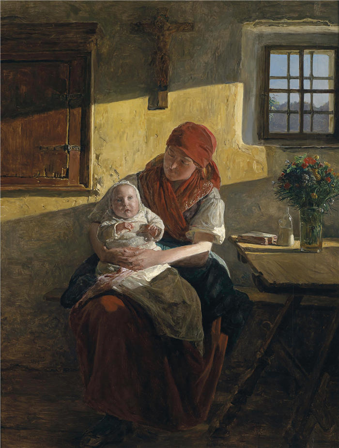费迪南德·乔治·沃尔德米勒(Ferdinand Georg Waldmuller,奥地利画家)作品–桑塔格鲁厄 (1859)