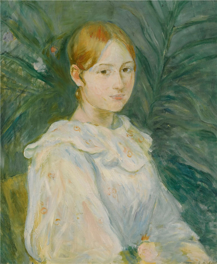 贝特·莫里索(Berthe Morisot,法国画家)高清作品 -《爱丽丝·甘比 (1890)》