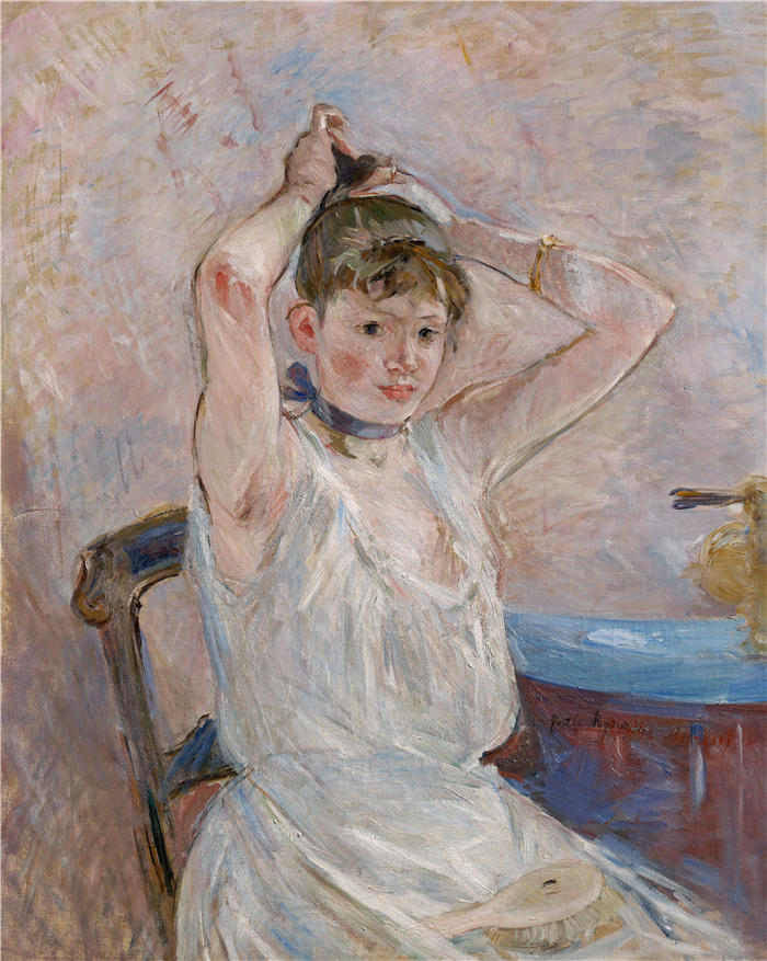 贝特·莫里索(Berthe Morisot,法国画家)高清作品 -《巴斯 (1885–86)》