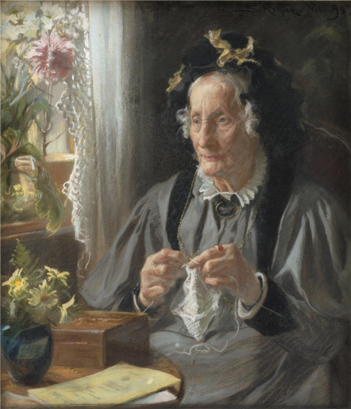 佩德·瑟夫林·柯罗耶（Peder Severin Kroyer，丹麦画家）高清作品-《恩格尔布雷思 (1895)》