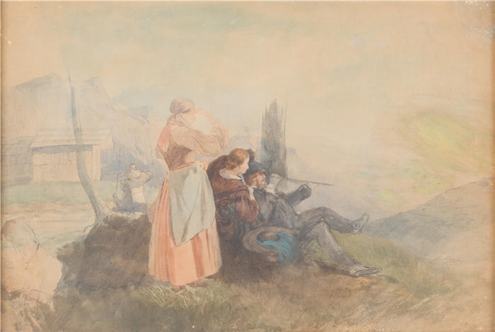 佩德·瑟夫林·柯罗耶(Peder Severin Kroyer,丹麦画家)高清作品-《美丽的景色》