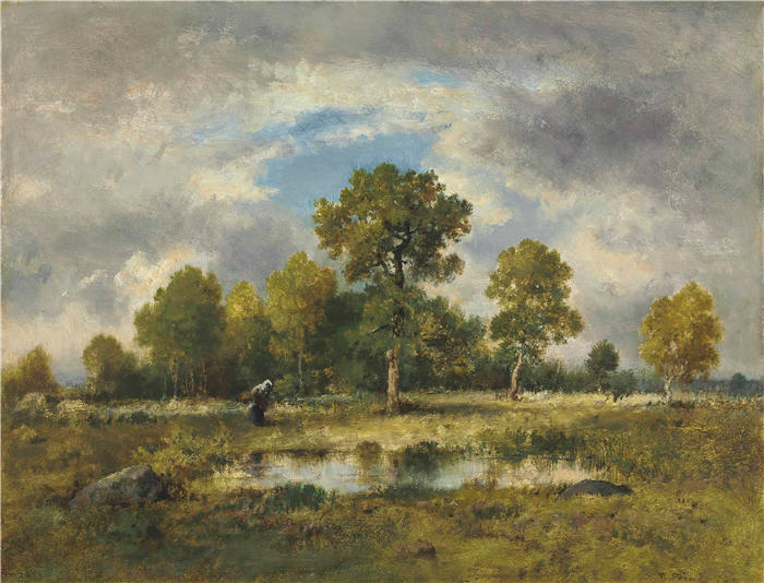纳西斯·迪亚兹·德·拉·佩纳（Narcisse-Virgile Diaz de la Peña，法国画家）作品-《毒蛇池（1873）》