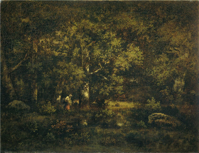 纳西斯·迪亚兹·德·拉·佩纳（Narcisse-Virgile Diaz de la Peña，法国画家）作品-《枫丹白露森林 (1871)》