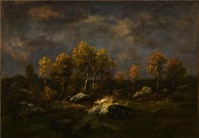 纳西斯·迪亚兹·德·拉·佩纳（Narcisse-Virgile Diaz de la Peña，法国画家）作品-《雷雨天（1867）》