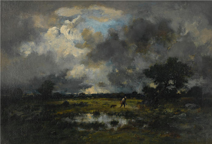 纳西斯·迪亚兹·德·拉·佩纳（Narcisse-Virgile Diaz de la Peña，法国画家）作品-《雷雨（1872）》