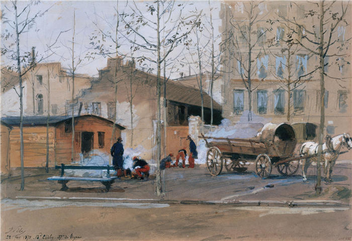 伊西多尔·皮尔斯（Isidore Pils，法国画家）高清作品-克利希大道37号线士兵（1871年）