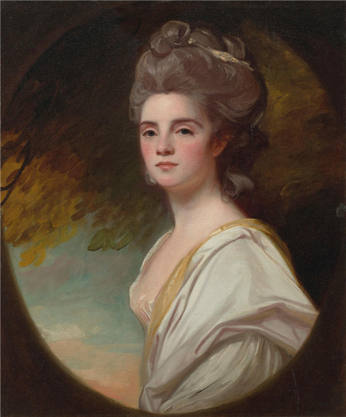 乔治·罗姆尼（George Romney，英国画家）高清作品-《威廉姆斯小姐的肖像》