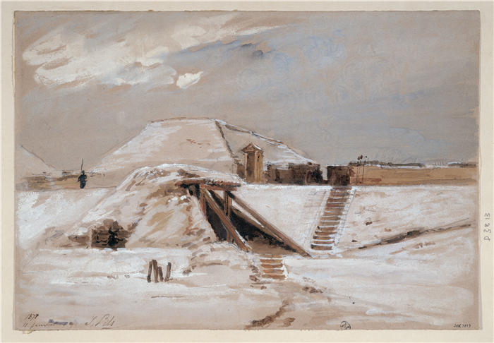 伊西多尔·皮尔斯（Isidore Pils，法国画家）高清作品-在雪地里(1871)