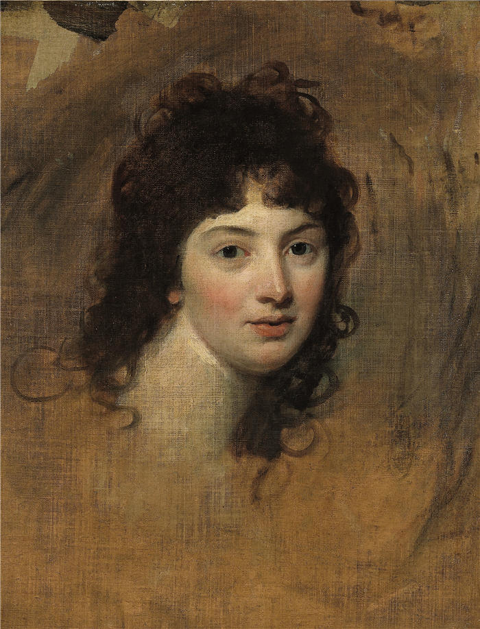 乔治·罗姆尼（George Romney，英国画家）高清作品-《一个女人的肖像（1780）》