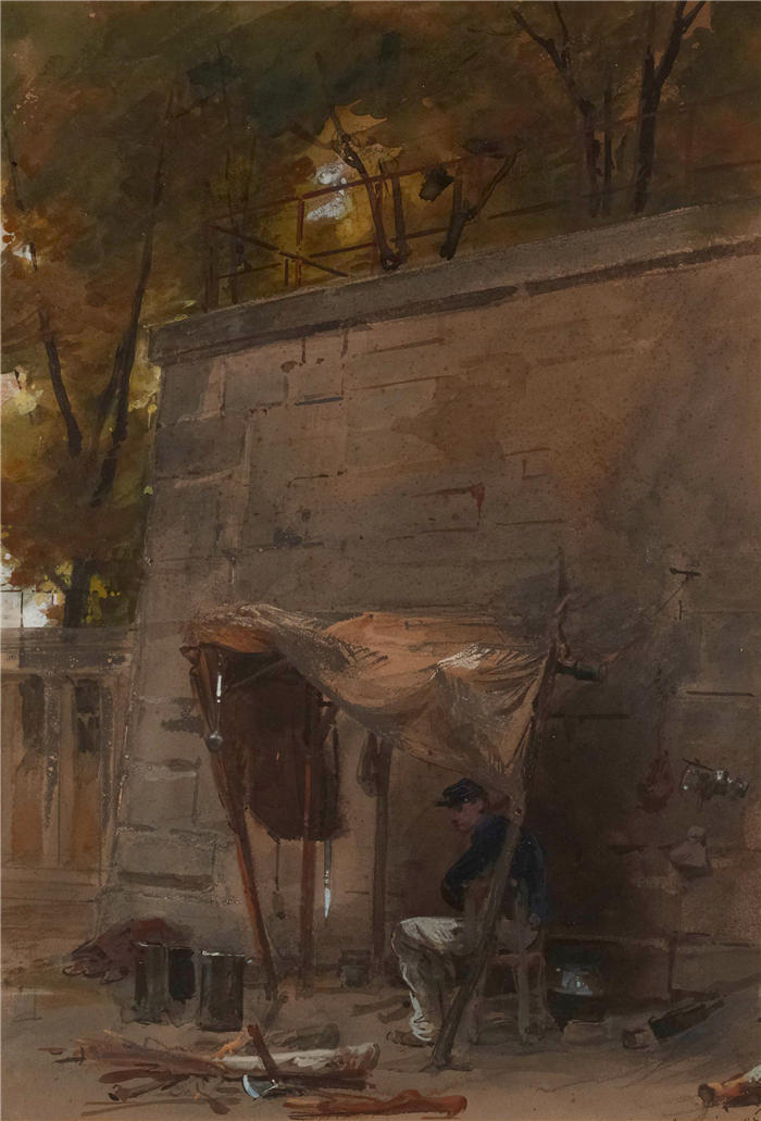 伊西多尔·皮尔斯（Isidore Pils，法国画家）高清作品-索尔达特，1871 年 6 月 30 日。（1871 年）