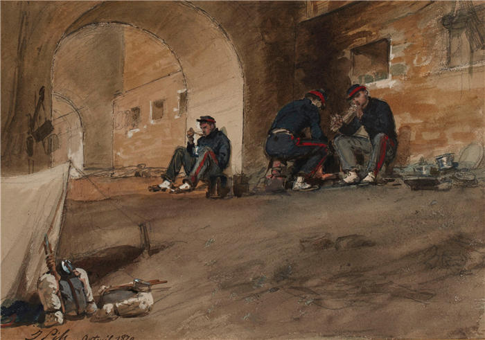 伊西多尔·皮尔斯（Isidore Pils，法国画家）高清作品-奥特伊 1870. (1870)