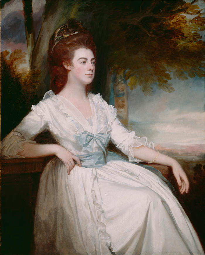 乔治·罗姆尼（George Romney，英国画家）高清作品-《克拉弗林小姐（1780 至 1782 年间）》