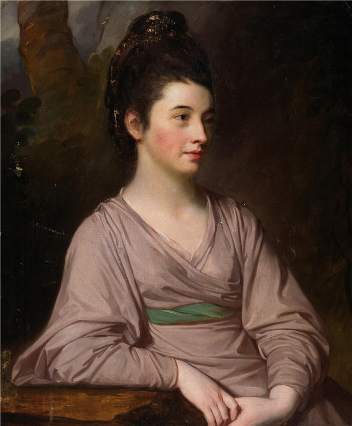 乔治·罗姆尼（George Romney，英国画家）高清作品-《柯克帕特里克小姐（约 1772 年）》