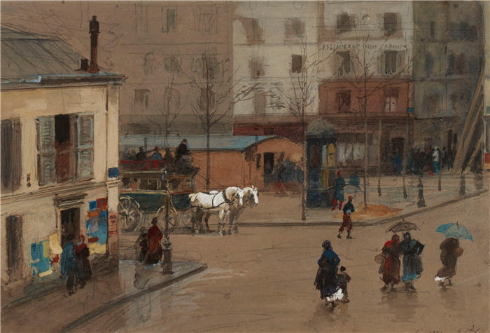 伊西多尔·皮尔斯（Isidore Pils，法国画家）高清作品-家乐福（1871）