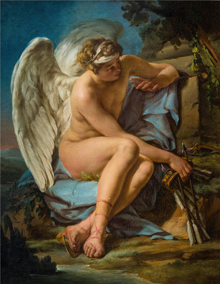 路易斯-让-弗朗索瓦·拉格尼（Louis-Jean-François Lagrenée，法国画家）高清油画作品-《寻找爱》