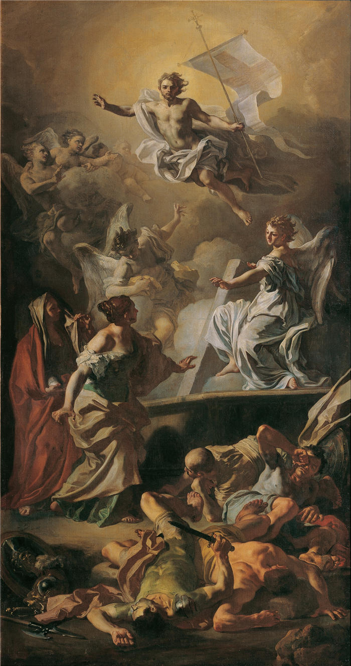 弗朗切斯科·索利梅纳 （ Francesco Solimena，意大利画家）高清作品-《奥弗斯特洪克里斯蒂 (1720)》