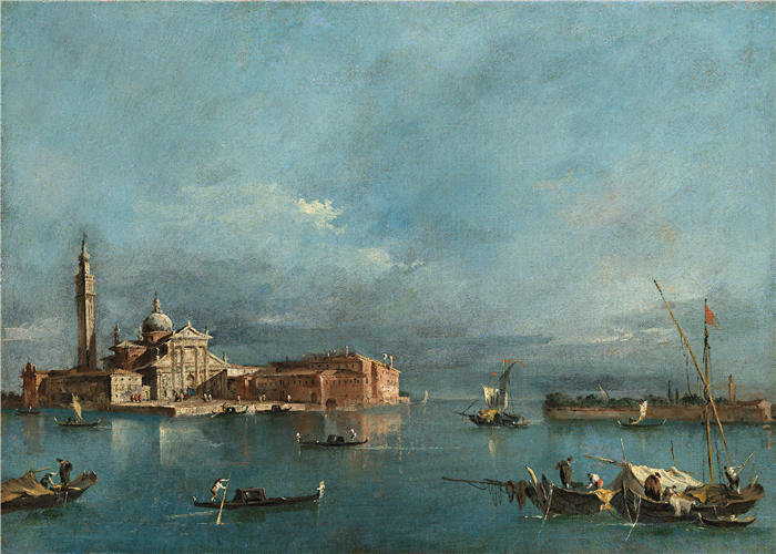 弗朗切斯科·瓜迪（Francesco Guardi，意大利画家)高清作品-《圣乔治马焦雷》