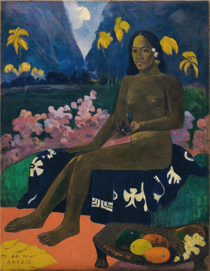 保罗·高更(Paul Gauguin,法国画家)高清作品-《e aa no areois (The Seed of the Areoi ) (1892)》