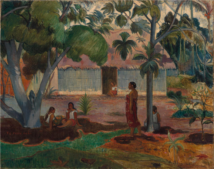 保罗·高更（Paul Gauguin，法国画家）高清作品-《大树 (1891)》