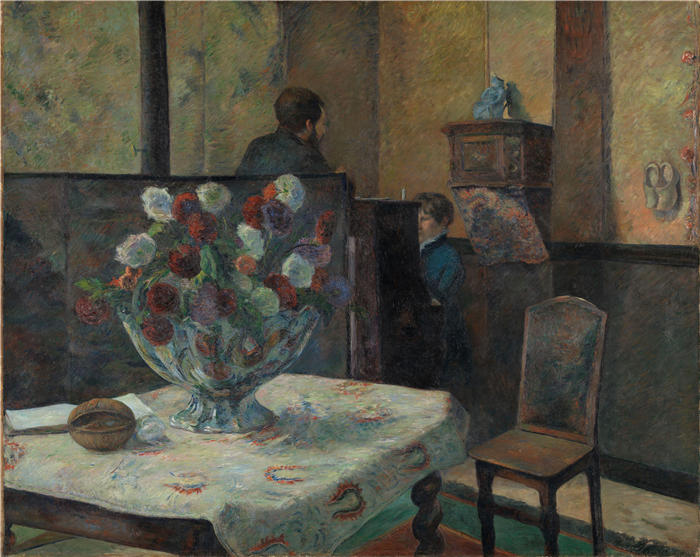 保罗·高更(Paul Gauguin,法国画家)高清作品-《内饰 (1884)》