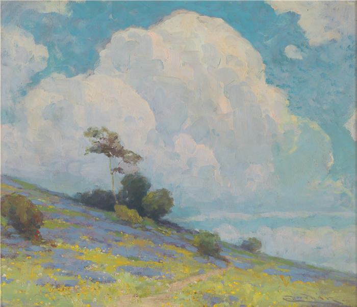 ĽudovítČordák(匈牙利画家)高清作品-《风景(1925–1930) (1)》