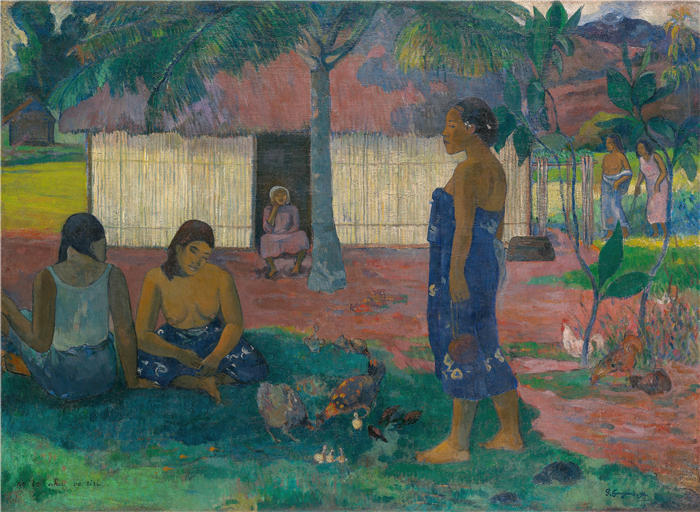 保罗·高更（Paul Gauguin，法国画家）高清作品-《你为什么生气》