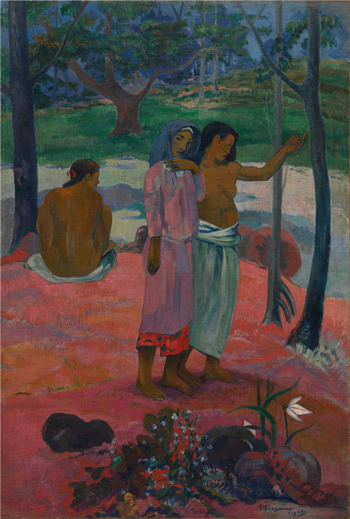 保罗·高更（Paul Gauguin，法国画家）高清作品-《呼唤 (1902)》