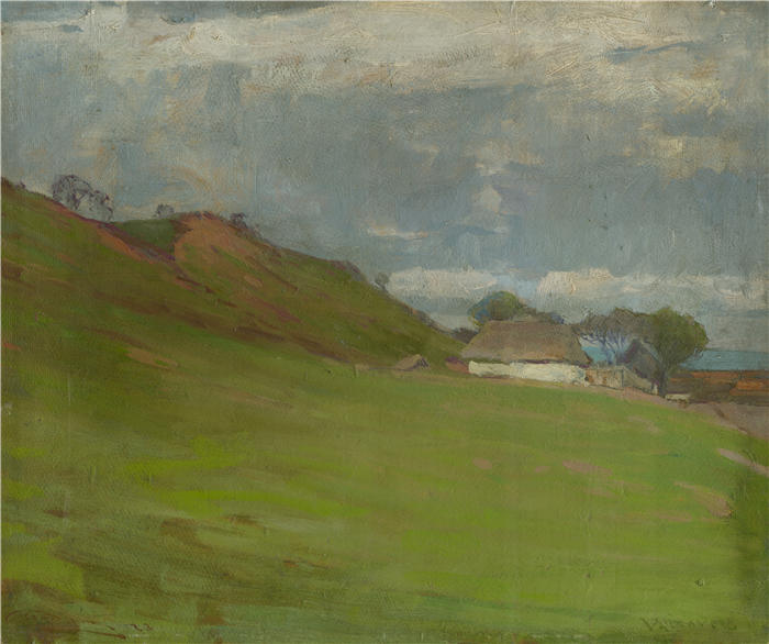 ĽudovítČordák（匈牙利画家）高清作品-《赫拉迪什特诉瓦科维奇（1923年）》