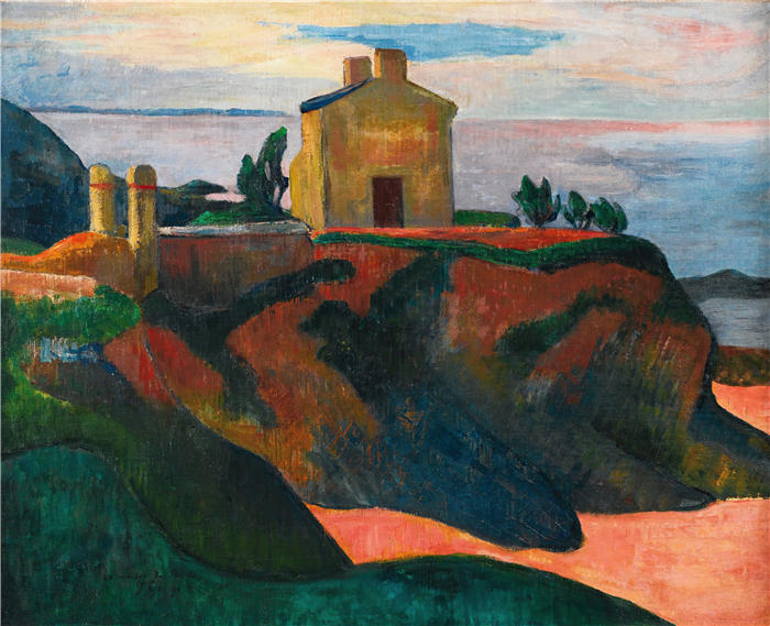 保罗·高更（Paul Gauguin，法国画家）高清作品-《潘杜之家（1890）》