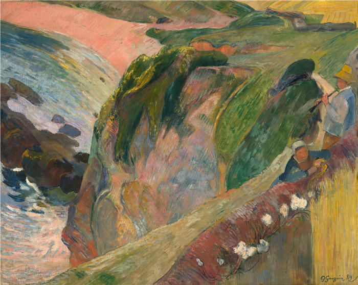 保罗·高更(Paul Gauguin,法国画家)高清作品-《海之上(1889)》