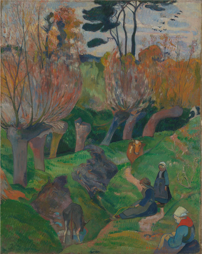 保罗·高更(Paul Gauguin,法国画家)高清作品-《风景 (1889)》