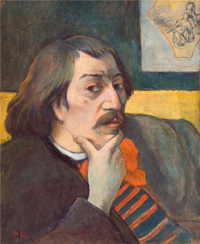 保罗·高更(Paul Gauguin,法国画家)高清作品-《自画像(约 1893 年)》