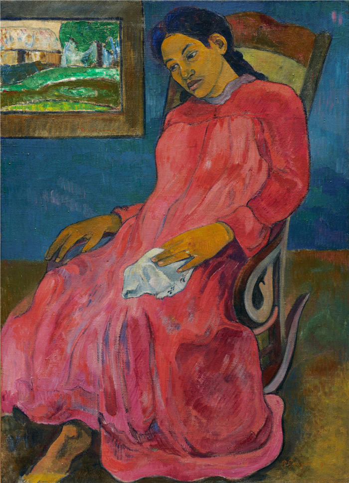保罗·高更(Paul Gauguin,法国画家)高清作品-《忧郁》