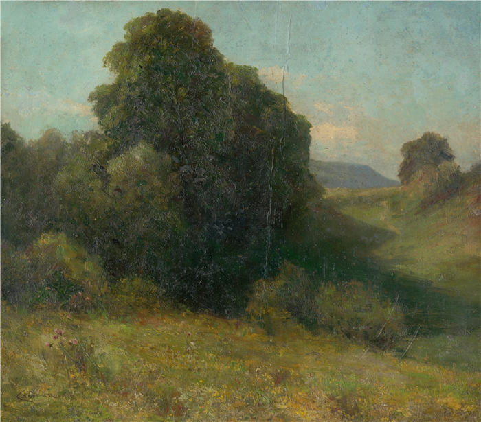 ĽudovítČordák（匈牙利画家）高清作品-《沙里什谷 (1905)》
