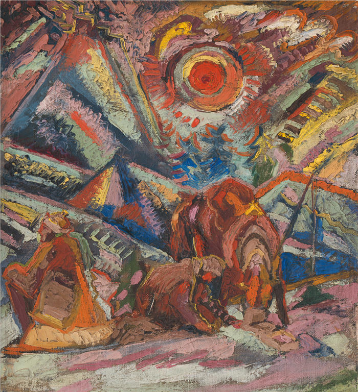 阿诺德·彼得·魏斯-库宾赞(Arnold Peter Weisz-Kubínčan,斯洛伐克画家)高清作品-《奥德波契诺克 (1940)》