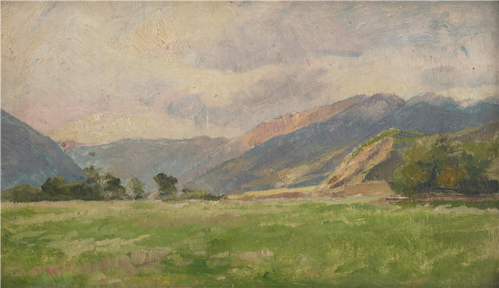ĽudovítČordák（匈牙利画家）高清作品-《山草甸 (1900–1930)》