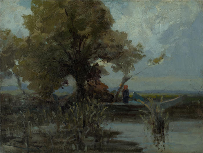 ĽudovítČordák（匈牙利画家）高清作品-《科萨特·斯特罗姆·普里·贾泽尔（1895-1905）》