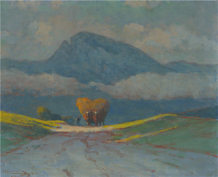 ĽudovítČordák（匈牙利画家）高清作品-《兹瓦扎涅塞纳 (1905–1915)》