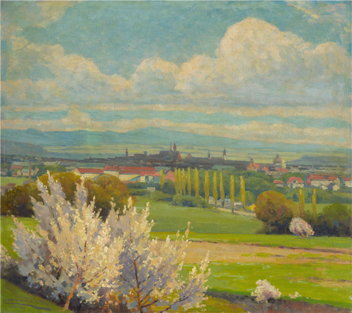 ĽudovítČordák（匈牙利画家）高清作品-《科希策 (1930-1935)》