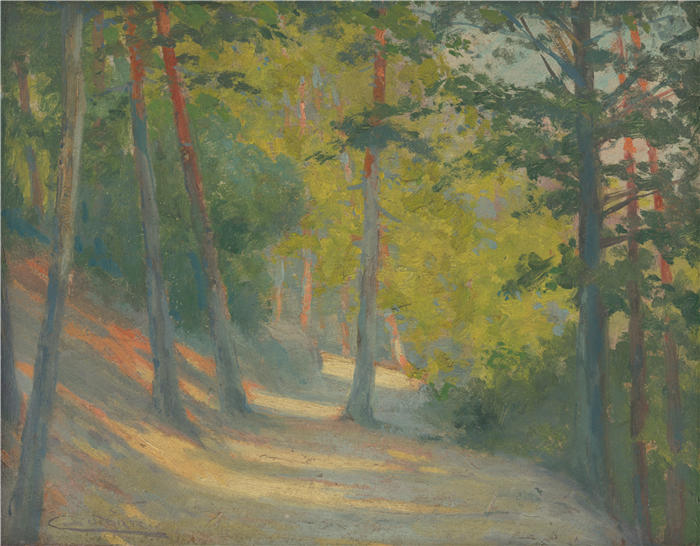 ĽudovítČordák（匈牙利画家）高清作品-《通往班科夫之路（1909-1913）》