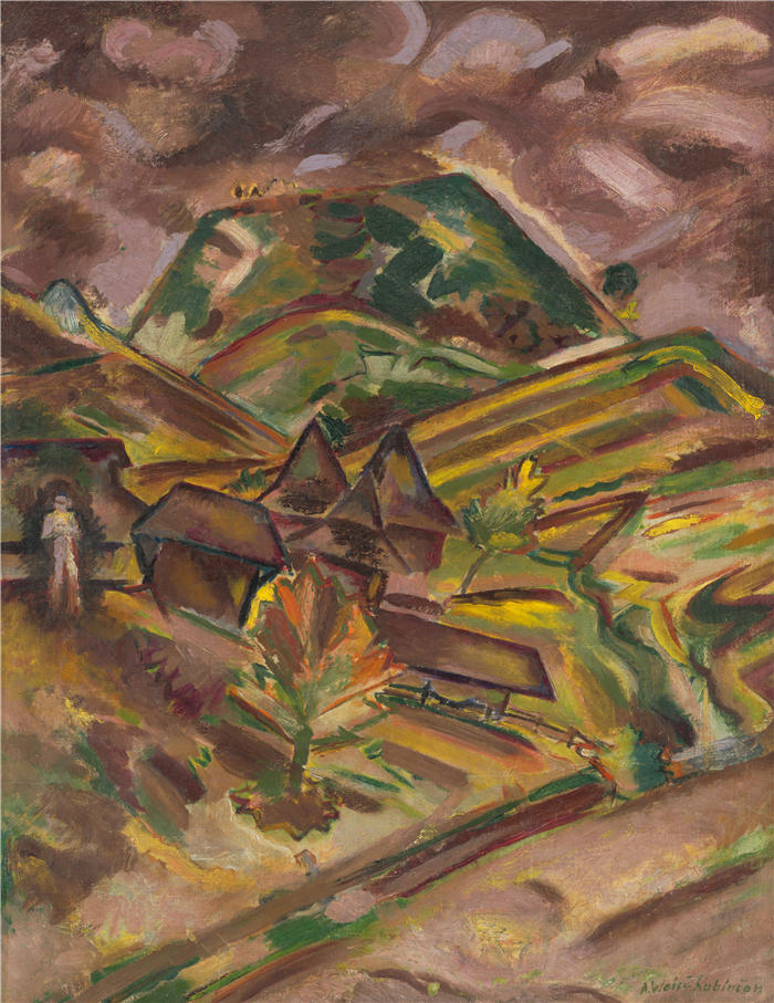 阿诺德·彼得·魏斯-库宾赞（Arnold Peter Weisz-Kubínčan，斯洛伐克画家）高清作品-《Z Lužnej (1935)》