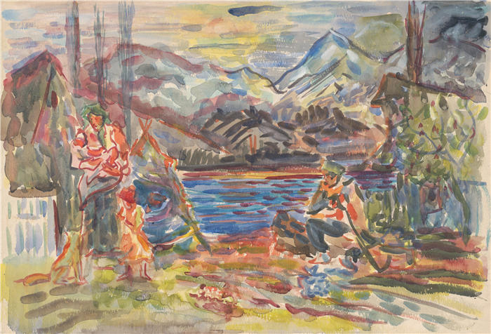 阿诺德·彼得·魏斯-库宾赞（Arnold Peter Weisz-Kubínčan，斯洛伐克画家）高清作品-《斯洛伐克家族 (1935–1944)》