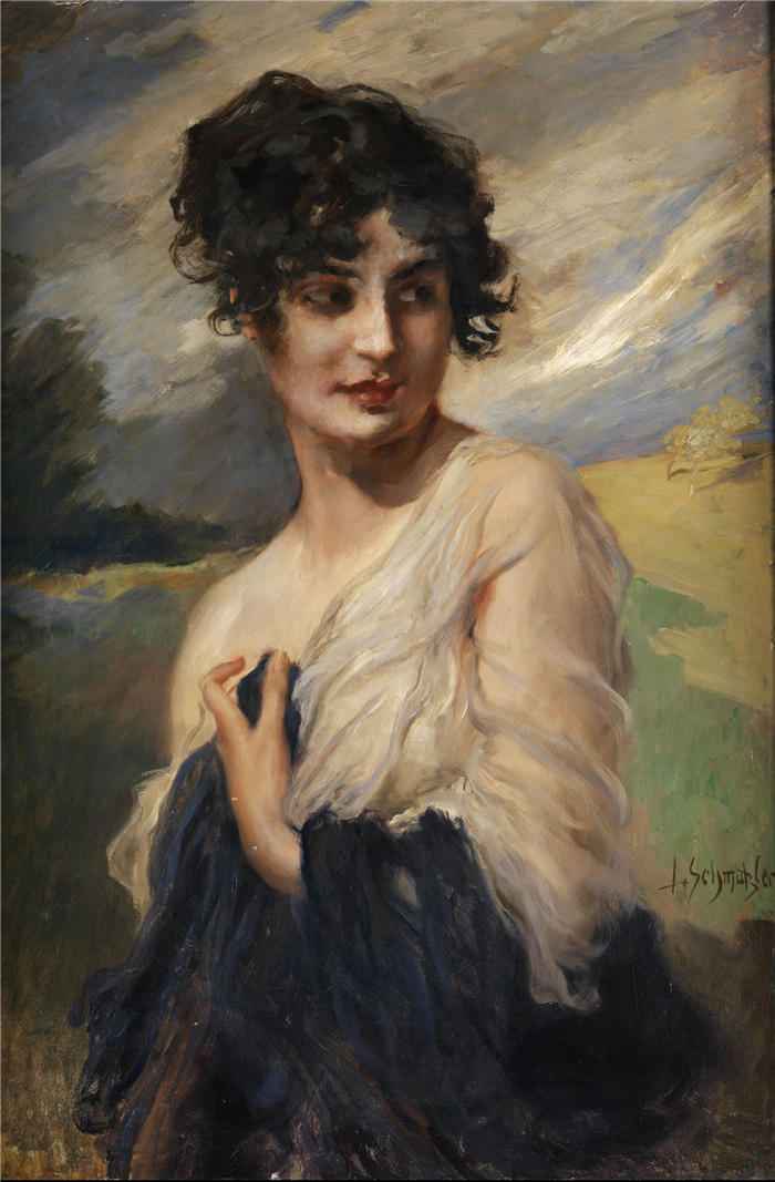 利奥波德·施穆茨勒(Leopold Schmutzler,德国画家)高清油画作品-《达门比尔德尼斯》