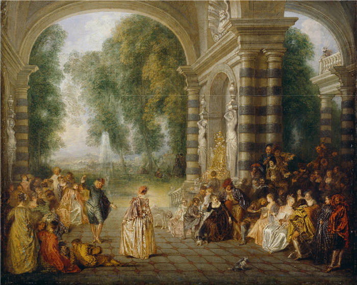 让-安托万·华托（Jean-Antoine Watteau，法国画家）高清作品-《球的乐趣》