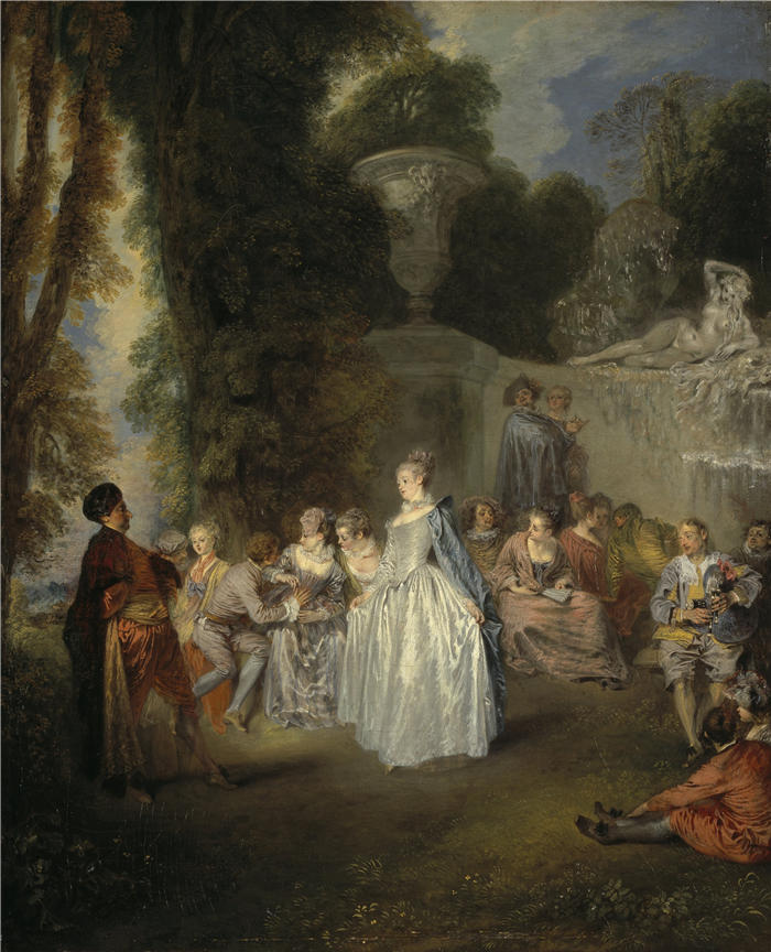 让-安托万·华托（Jean-Antoine Watteau，法国画家）高清作品-《威尼斯节日》
